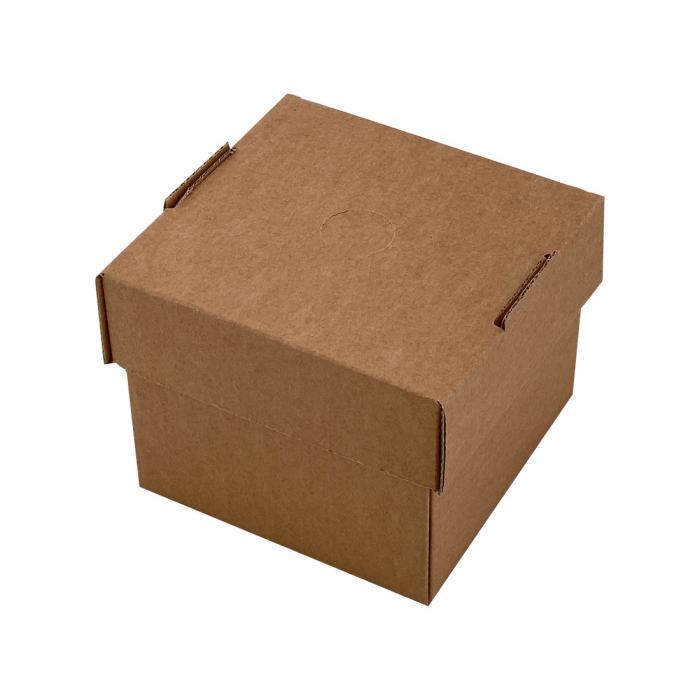 Burger Faltbox Kraftkarton braun 14,0x 14,0 x 12,0cm Restposten!